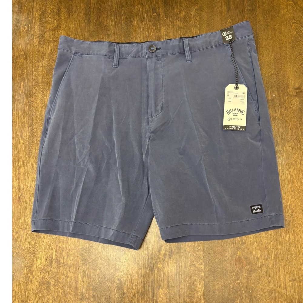 Billabong Crossfire Wave Washed Submersible Hybrid Short Blue ABYHY03000 Mens 38